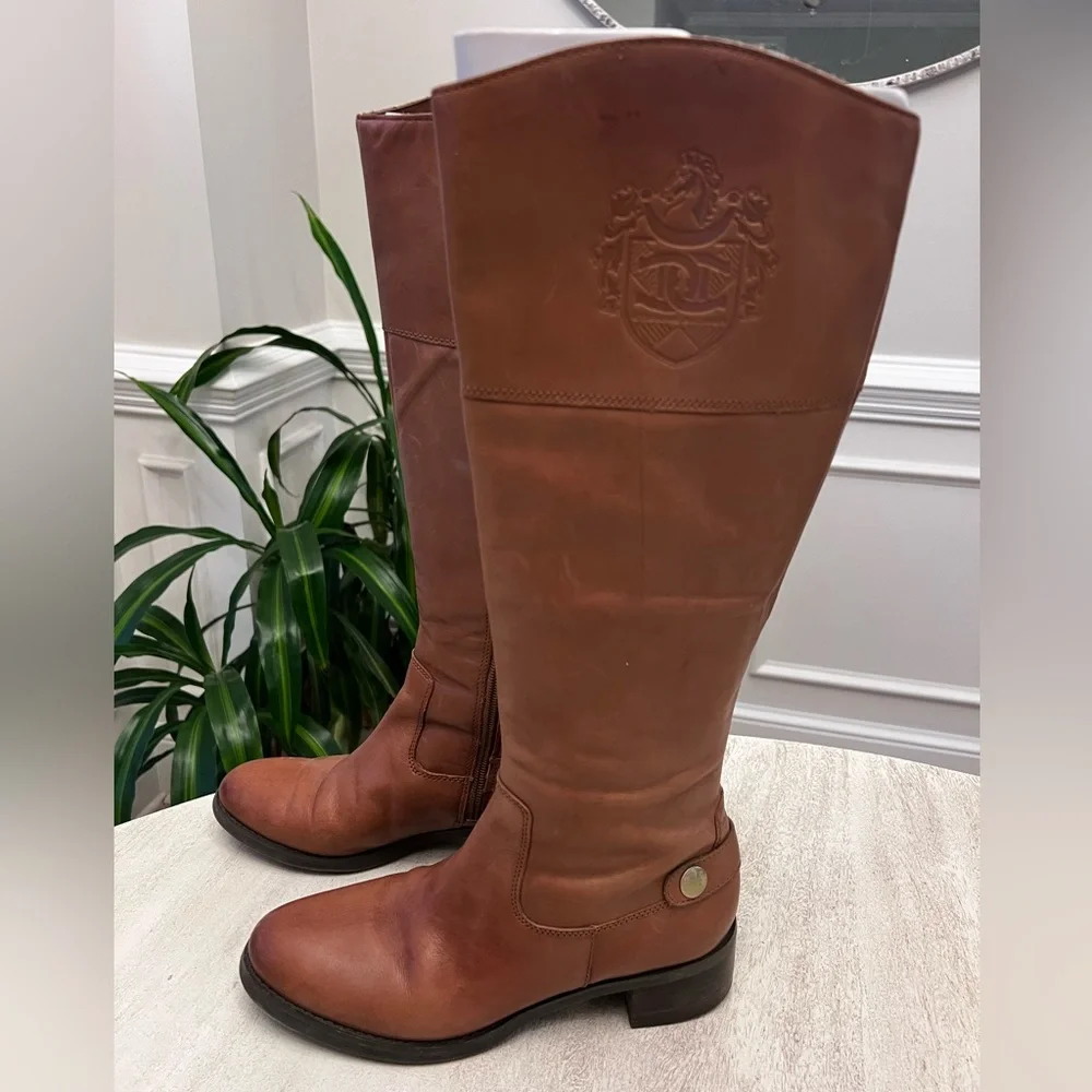 Etienne‎ Aigner Tan Leather Knee-High Boots - Women’s Size 7